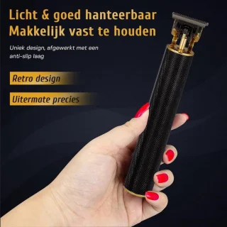 Krexs Zwarte Baardtrimmer Tondeuse en Bodygroomer