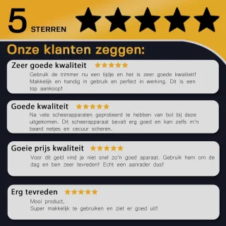 Krexs Zwarte Baardtrimmer Tondeuse en Bodygroomer