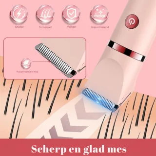 Ladyshave 3-in-1 Elektrisch Scheerapparaat voor Vrouwen USB Oplaadbaar