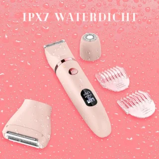 Ladyshave 3-in-1 Elektrisch Scheerapparaat voor Vrouwen USB Oplaadbaar