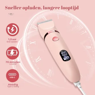 Ladyshave 3-in-1 Elektrisch Scheerapparaat voor Vrouwen USB Oplaadbaar