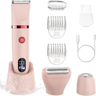 Ladyshave 3-in-1 Elektrisch Scheerapparaat voor Vrouwen USB Oplaadbaar