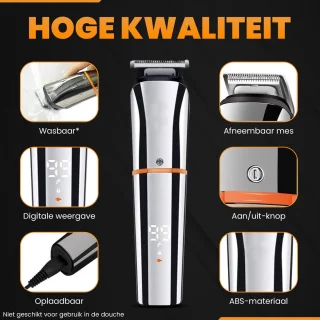 Lenéve 6-in-1 Haartrimmer en Baardtrimmer Set