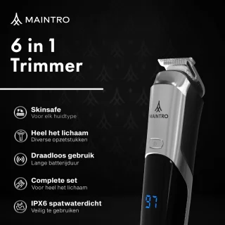 Maintro 6-in-1 Baard- en Bodytrimmer