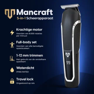 Mancraft Premium 6-in-1 Baardtrimmer Set
