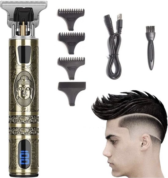 Mannenkapsalon T-Blade Trimmer USB Goud