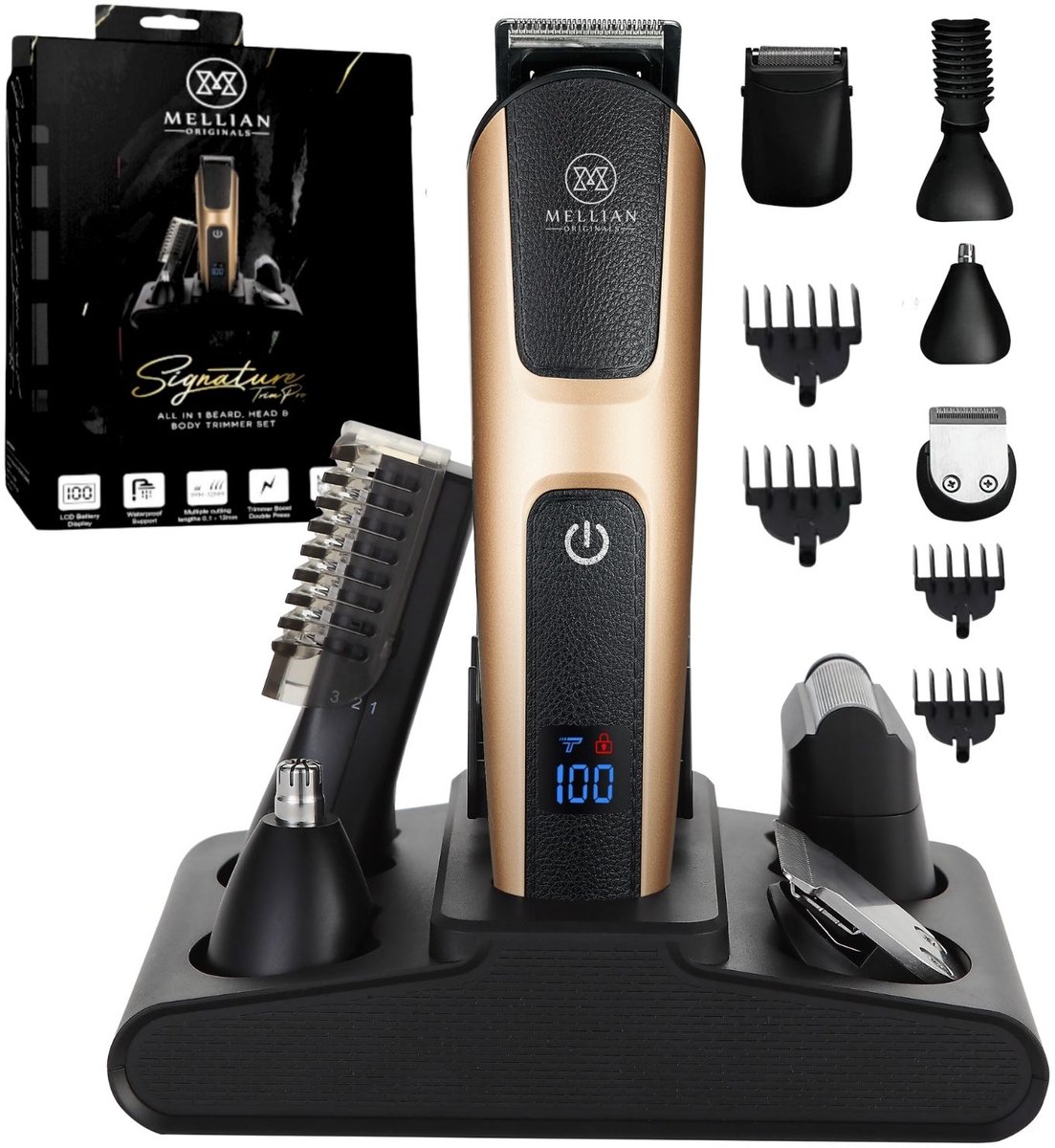 Mellian SignaturePro Baardtrimmer 10-Delig Set