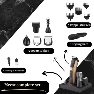 Mellian SignaturePro Baardtrimmer 10-Delig Set