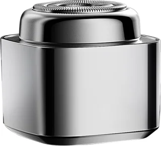 Mini Elektrisch Scheerapparaat - Zakformaat Baardtrimmer - Dagelijkse Baardverzorging - Lichtgewicht en Compact - 4.5 cm - Zilver