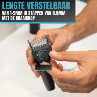 Wat vinden we goed aan de MIRA® Baardtrimmer - Zwart/Blauw