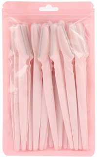 De Mmgoqqt Wenkbrauwscheermes 25 stuks - Roze in één oogopslag