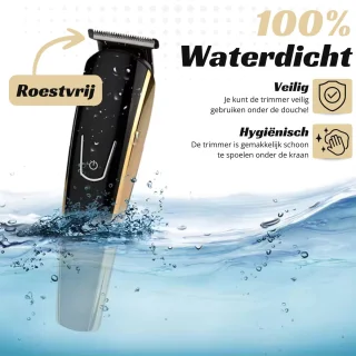 Modito 5-in-1 Baardtrimmer Scheerapparaat Bodygroomer Zwart/Goud