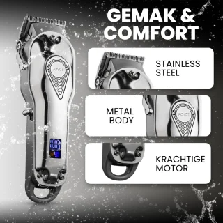 Multigroomer Baard- en Haartrimmer Mannen Zilver Complete Set