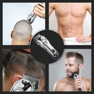 Multigroomer Baard- en Haartrimmer Mannen Zilver Complete Set
