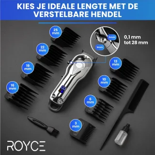 Multigroomer Baard- en Haartrimmer Mannen Zilver Complete Set