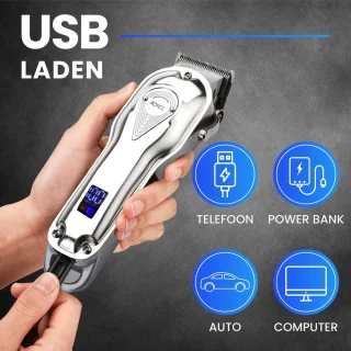 Multigroomer Baard- en Haartrimmer Mannen Zilver Complete Set