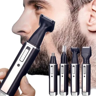 Neus-, oor- en wenkbrauwtrimmer 3-in-1, zwart