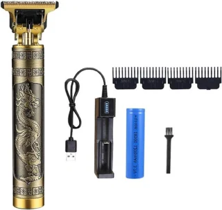 Oplaadbare T-vormige Trimmer - Baardtrimmer Scheerapparaat - Haar Knippen - Geluidsarm Koper - 15.4 cm - Multicolor