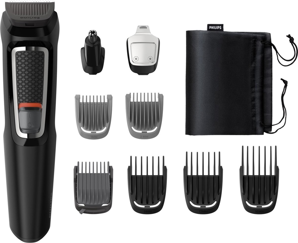 De Philips Multigroom MG3740/15 3000 serie Baardtrimmer in één oogopslag