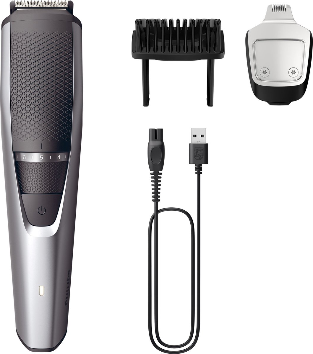 De Philips Series 3000 BT3239/15 Baardtrimmer Zilver in één oogopslag