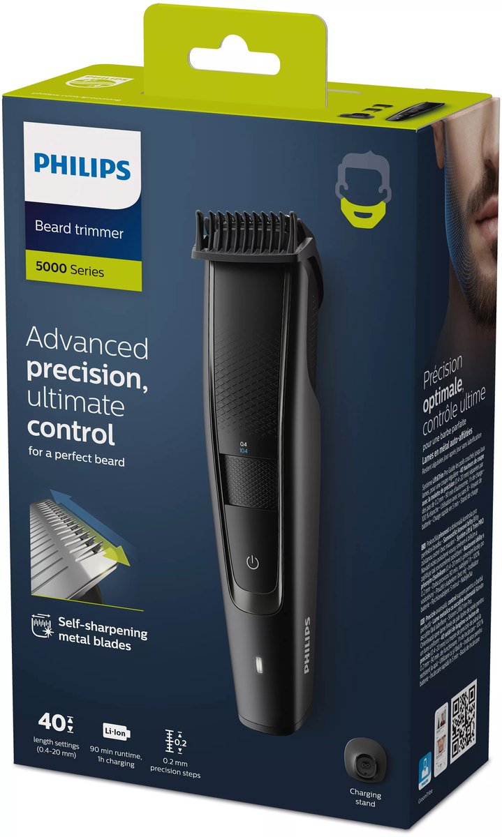 Wat vinden we goed aan de Philips Series 5000 BT5515/20 Baardtrimmer