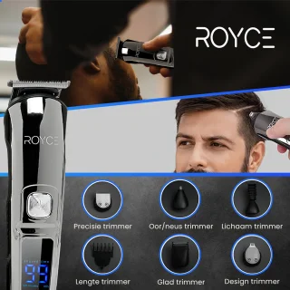 Professionele 11-in-1 Baard- en Haartrimmer Set voor Mannen