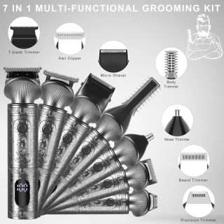 Professionele 7-in-1 Baardtrimmer Groomingset