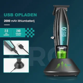 Professionele Draadloze Tondeuse voor Mannen