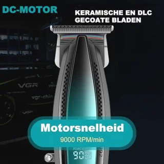 Professionele Draadloze Tondeuse voor Mannen