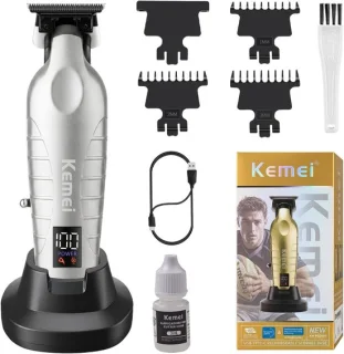 Professionele haar- en baardtrimmer, zilver