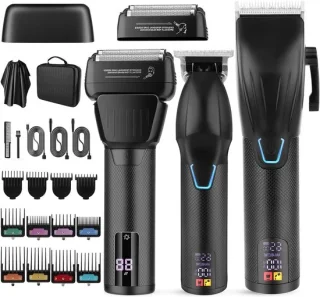 Professionele tondeuse baardtrimmer zwart