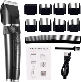 Professionele tondeuse en baardtrimmer zwart