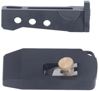 Randtrimmer set aluminium legering 2 stuks zwart