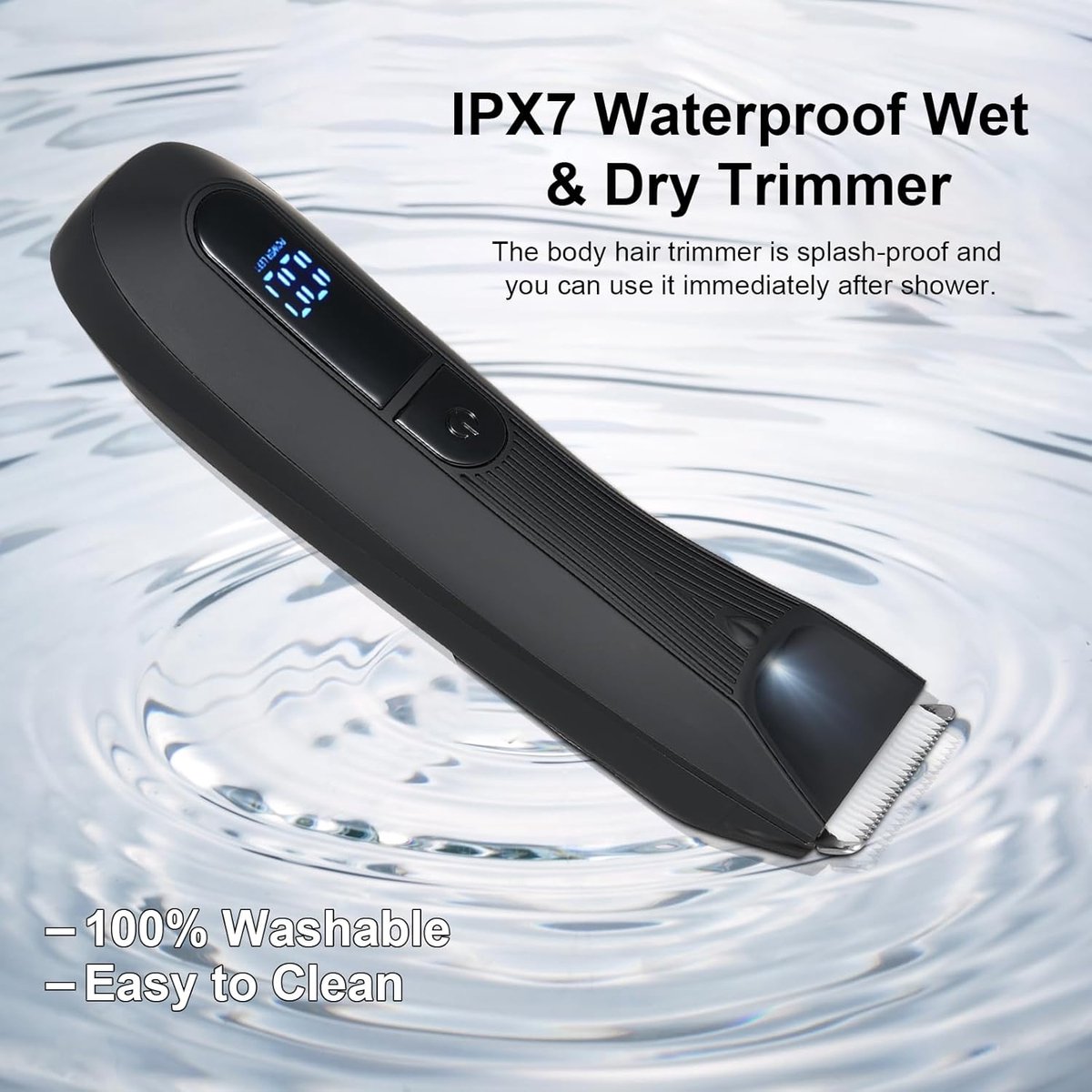 Wat vinden we goed aan de RFWR® Lichaamshaartrimmer voor Mannen Oplaadbaar