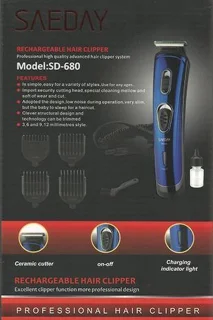 Saeday SD-680 Haar- en Baardtrimmer Oplaadbaar