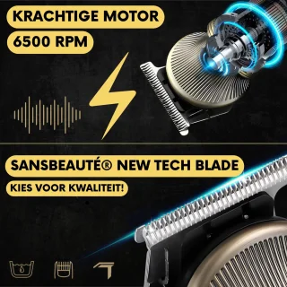 Sansbeauté 6-in-1 Baard- en Bodytrimmer voor Heren