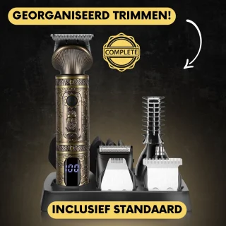 Sansbeauté 7-in-1 Baard- en Bodytrimmer met 6 Opzetstukken en Standaard