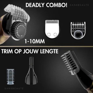 Sansbeauté 9-in-1 Baard- en Bodytrimmer voor Mannen