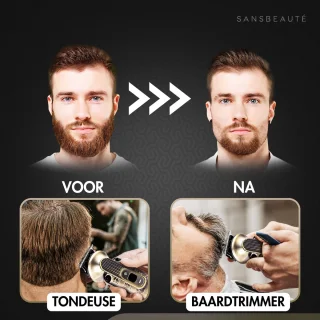 Sansbeauté 9-in-1 Baard- en Bodytrimmer voor Mannen