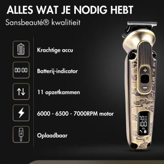Sansbeauté 9-in-1 Baard- en Bodytrimmer voor Mannen