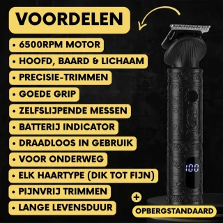Sansbeauté Baardtrimmer 7-in-1 met Standaard en 6 Opzetstukken
