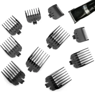 Set van 10 trimmeraccessoires met spiegel