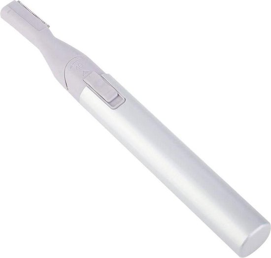 Silver Portable Precision Eyebrow and Facial Hair Trimmer