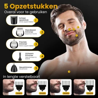 Skull Shaver 11-in-1 Baard- en Gezichtstrimmer