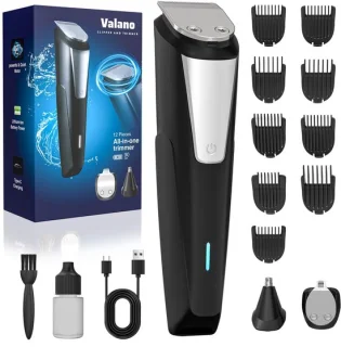 SnelShoppen Baardtrimmer Tondeuse voor mannen, draadloos en oplaadbaar