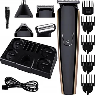 SnelShoppen haartrimmer 13-delige set, zwart