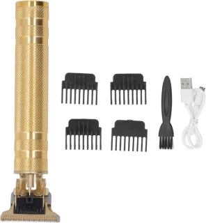 SnelShoppen - Sorandy Haartrimmer, Professionele Draadloze Haartrimmer met USB Opladen, T-bladen, Trimmer Set met Gids Kammen, Compacte Barbier Clip,