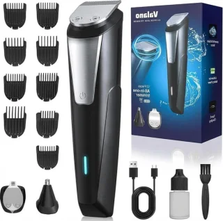 Tondeuse baardtrimmer set - haartrimmer scheerapparaat - zwart