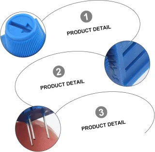 Trim potentiometer set - variabele weerstand - verticale montage - 17x20x10mm - donkerblauw