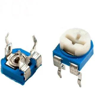 Trimmerpotentiometer 100K Horizontaal 3 aansluitingen